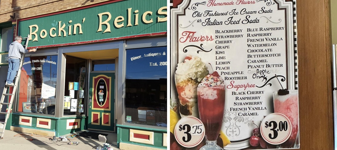 Rockin Relics Menu